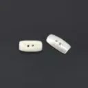 Oblong Rectangular Shape Two-Hole Japanese Shell Button