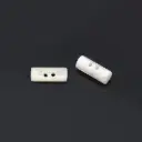 Elongated, Rod-Shape Two-Hole Japanese Shell Button