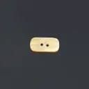 Opalescent Smooth-Rectangular Shape Two-Hole Japanese Shell Button 