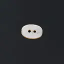 Two-Hole Oval Shape Natural Japanese Shell Button