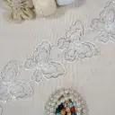 Sequence Organza 3D Butterfly Patch Lace