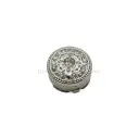 Decorative Blossom Mandala Pattern, Rhinestone Fancy Cover Button
