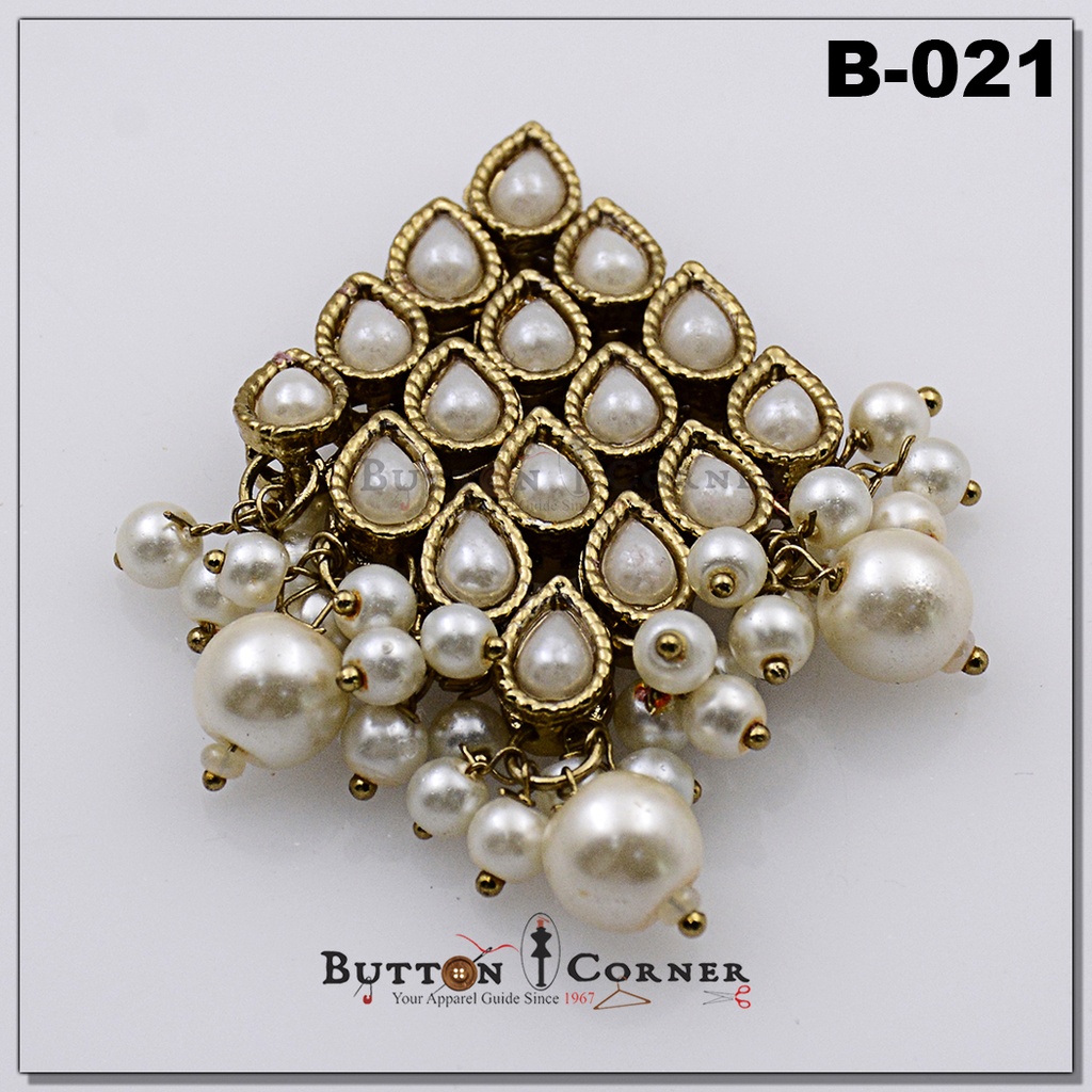 Fancy Kundan Button