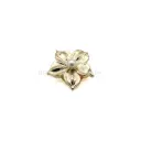 Grooved Gold Petal Floral With Centre Pearl Fancy Cover Button