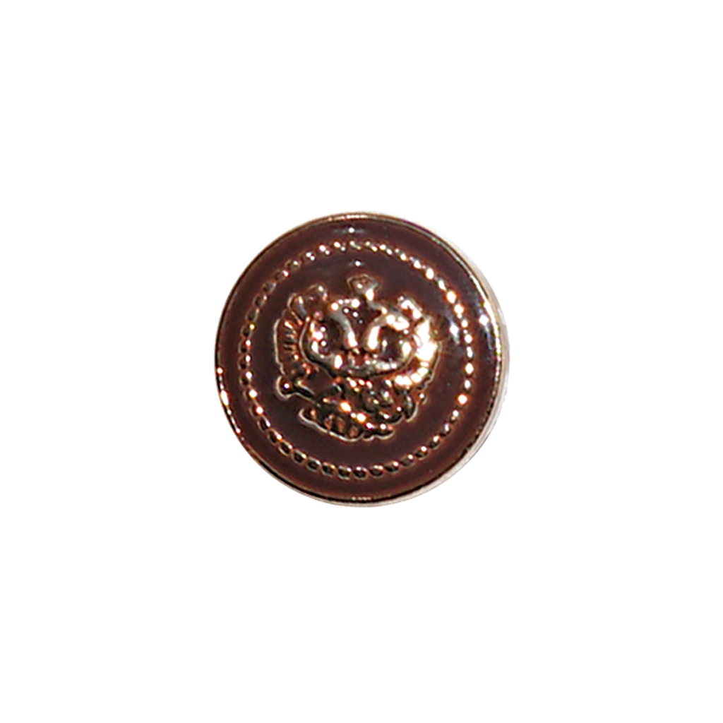 Military Logo Metal Shirt Button