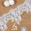 Delicate, Floral Chantilly Lace with Eyelash Edge