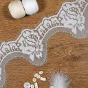 Eyelash Edge Scalloped Blossom Chantilly Lace 