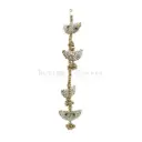 Decorative Pearl Mirror Phanki Tassel