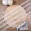Continuous Floral Pattern Embroidery Net Lace