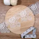Artisan Floral Design Embroidery Net Lace
