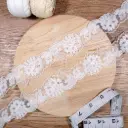 Ornate Baroque Style Floral Embroidery Net Lace