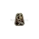 Crystal Leaf Pattern With Rhinestone Edges Fancy Kundan Button