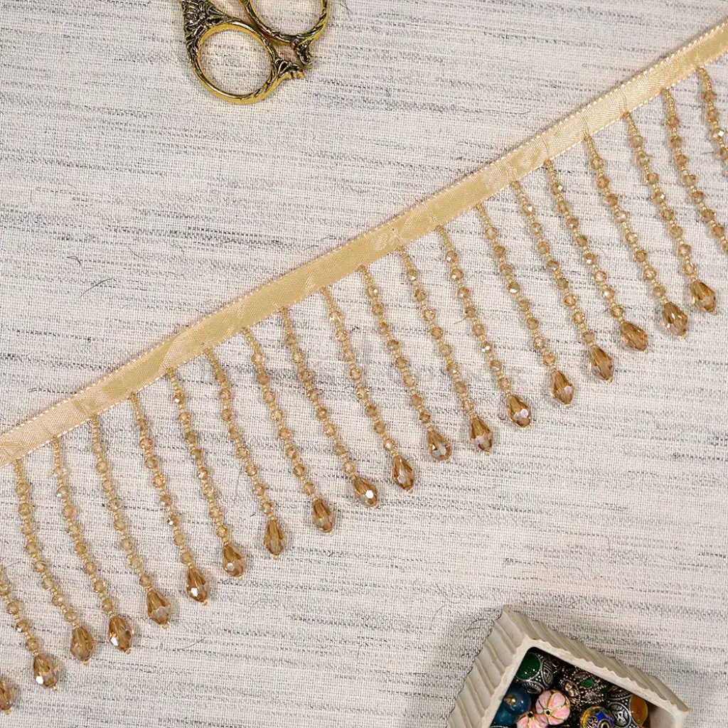 Fancy Glass Bead Hanging Lace