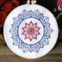 Lotus Mandala Hand Embroidery Kit