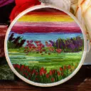 Classic Painting Theme Hand Embroidery Kit