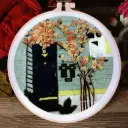 Vintage Wall Design Hand Embroidery Kit