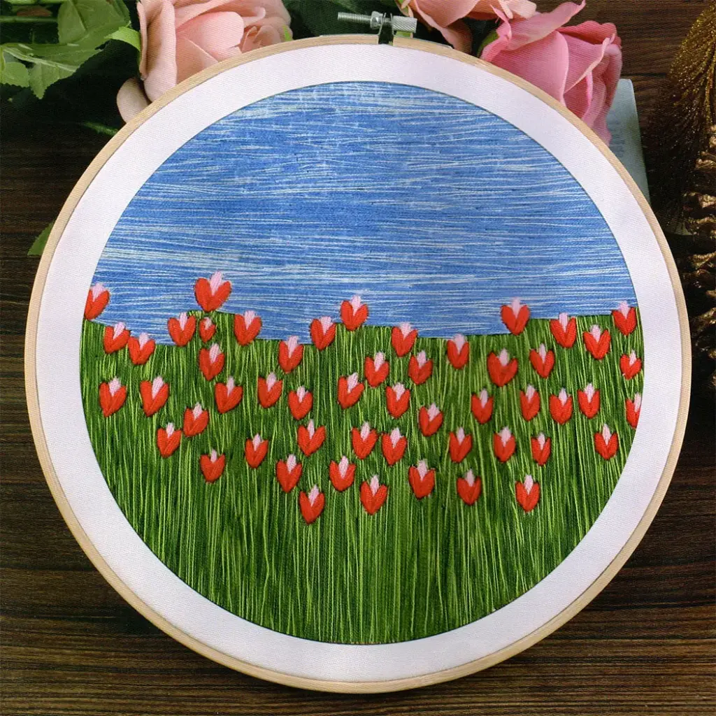 Garden Theme Hand Embroidery Kit