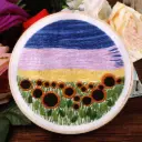Sunflower Field Hand Embroidery Kit
