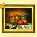 Fruit Basket Embroidery Cross Stitch Kit