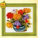 Potted Flower Cross Stitch Kit