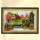 Classic Cottage Life Theme Cross Stitch Kit