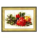 Multi Rose Embroidery Cross Stitch Kit