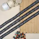 Floral Pattern Embroidery Thread Sequence Lace
