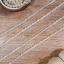 Decorative Edge with Pearl & Bead Accents Fancy Lace