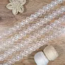 Geometric Flower Design Shuttle Lace