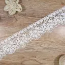 Geometric Floral Pattern Shuttle Lace