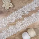 Openwork Floral Pattern Shuttle Lace 