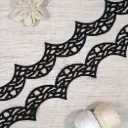 Wave Scallop Edge Shuttle Lace