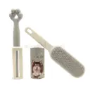 Pet Hair Remover Lint Roller & Grooming Brush Set