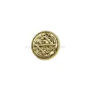 Gothic Capital "N" Baroque Scrollwork Shank Button