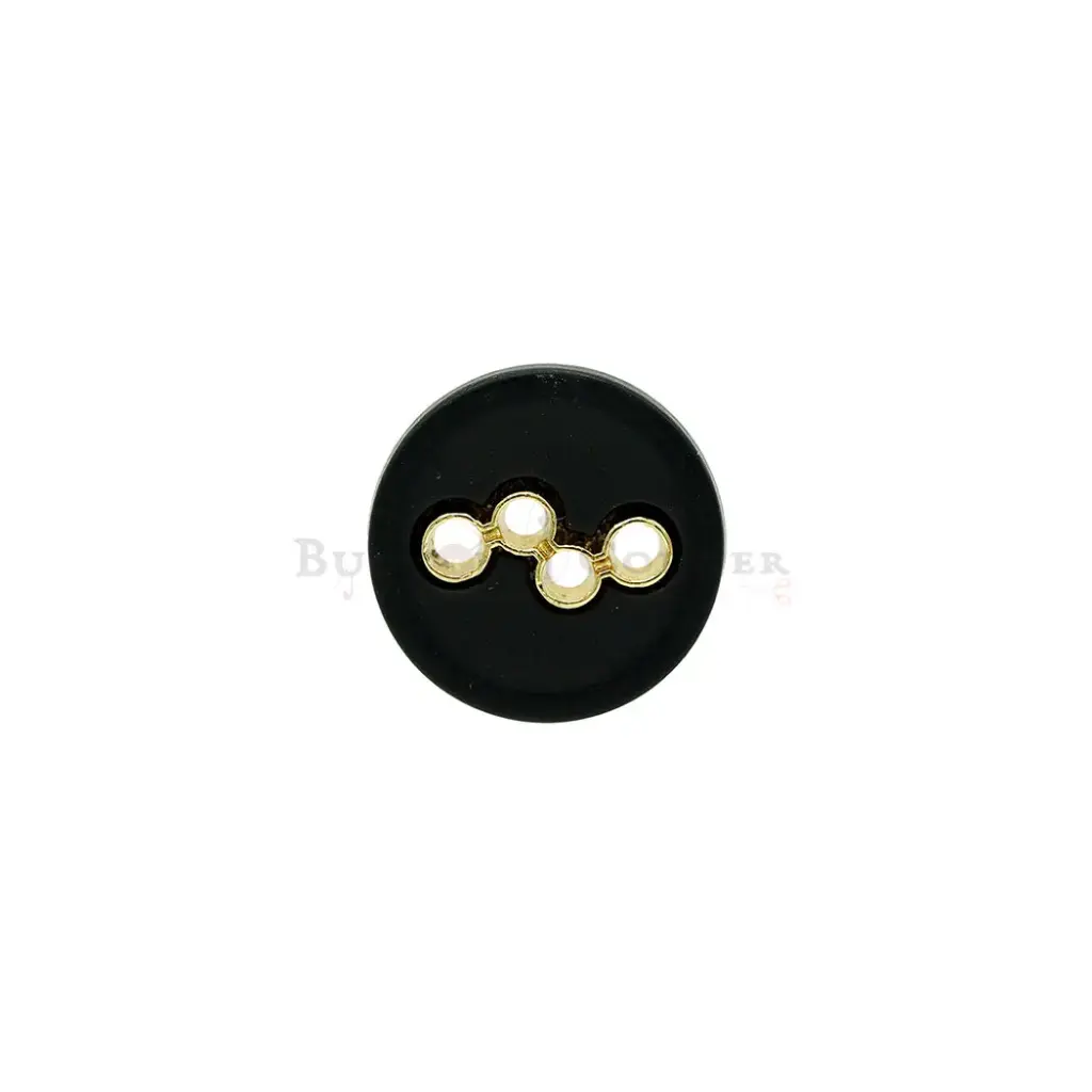 Connected Four-Hole Diagonal Shape Shirt Button