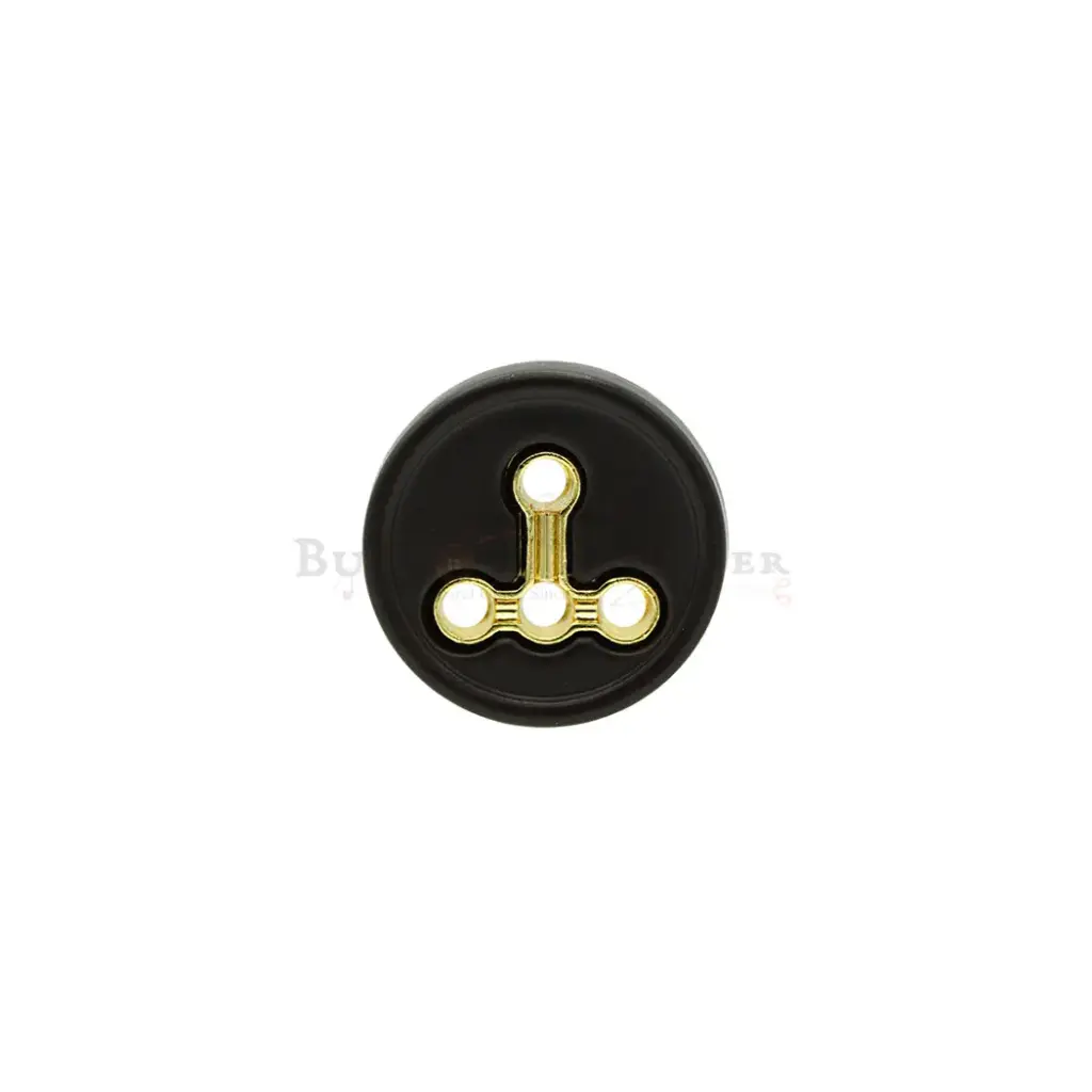 Inverted T-Pattern Functional Base & Centre Accent Shirt Button