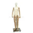 Realistic Posable Female Display Mannequin with Half-Body Fabric Covering