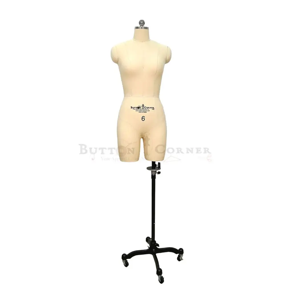 Fully Pin-able Female Dress Form Mannequin in Half-Legs Style