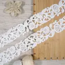 Geometric Floral Design Shuttle Lace