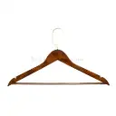 Wooden Shirt Hanger with Non-Slip Adhesive Strip