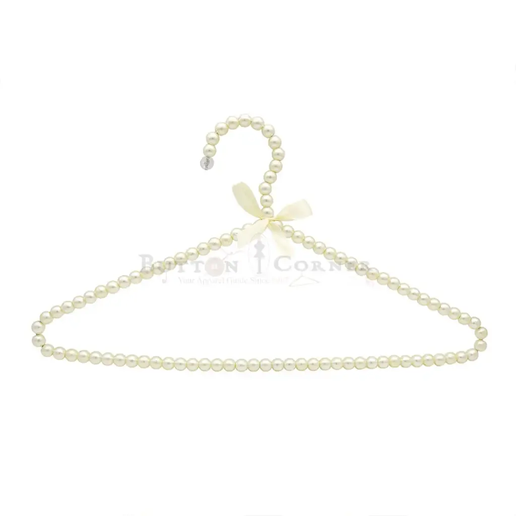 3-Piece Pack Faux Pearl Beaded Clothes Hanger