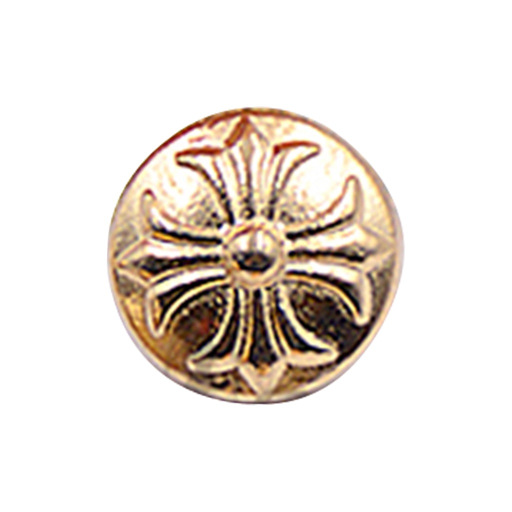 Cross Design Metal Shank Button