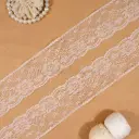 Scalloped Floral Mesh Edging Embroidery Net Lace