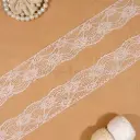 Delicate Blooming Floral Net Mesh Embroidery Lace