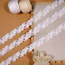Geometric Floral Pattern Shuttle Lace
