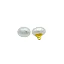 High-Luster Oval-Shaped Cabochon Pearl Shank Button