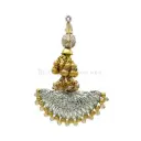 Decorative Rhinestone & Pearl Accent Tassel with Centre Hnaging Embellishment