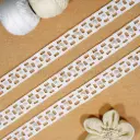 Double Side Border Pearl Accent Shuttle Lace