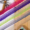 Floral Scallop Edge Embroidery Thread Organza Lace