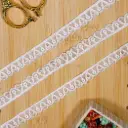 Decorative Circular Edge Border Embroidery Thread  Oraganza Lace